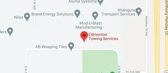 Edmonton towing services google map
